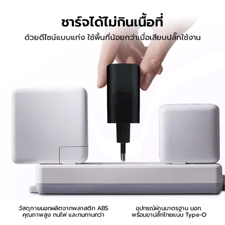 หัวชาร์จ 45W ZTEC ZA452 รองรับเทคโนโลยีชาร์จด่วน PD ขาปลั๊กไทย ได้รับมาตรฐาน มอก._7